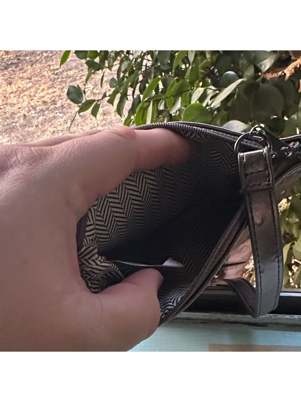 Steve Madden Shimmering Silver Wristlet - Picture 9 of 15